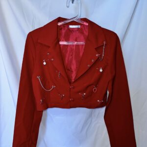 Blazer Cropped Vermelho